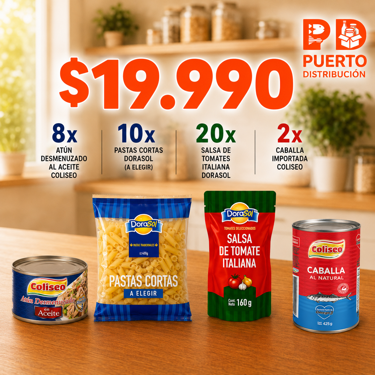 Promo 3 — Pasta + Conservas + Salsas Grande