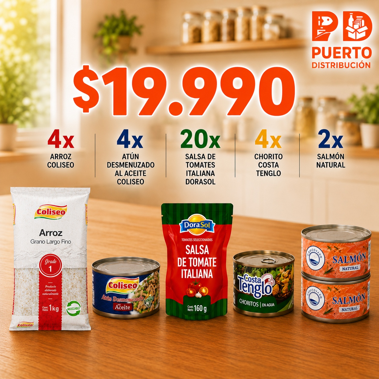 Promo 5 — Arroz + Conservas + Salsas Grande