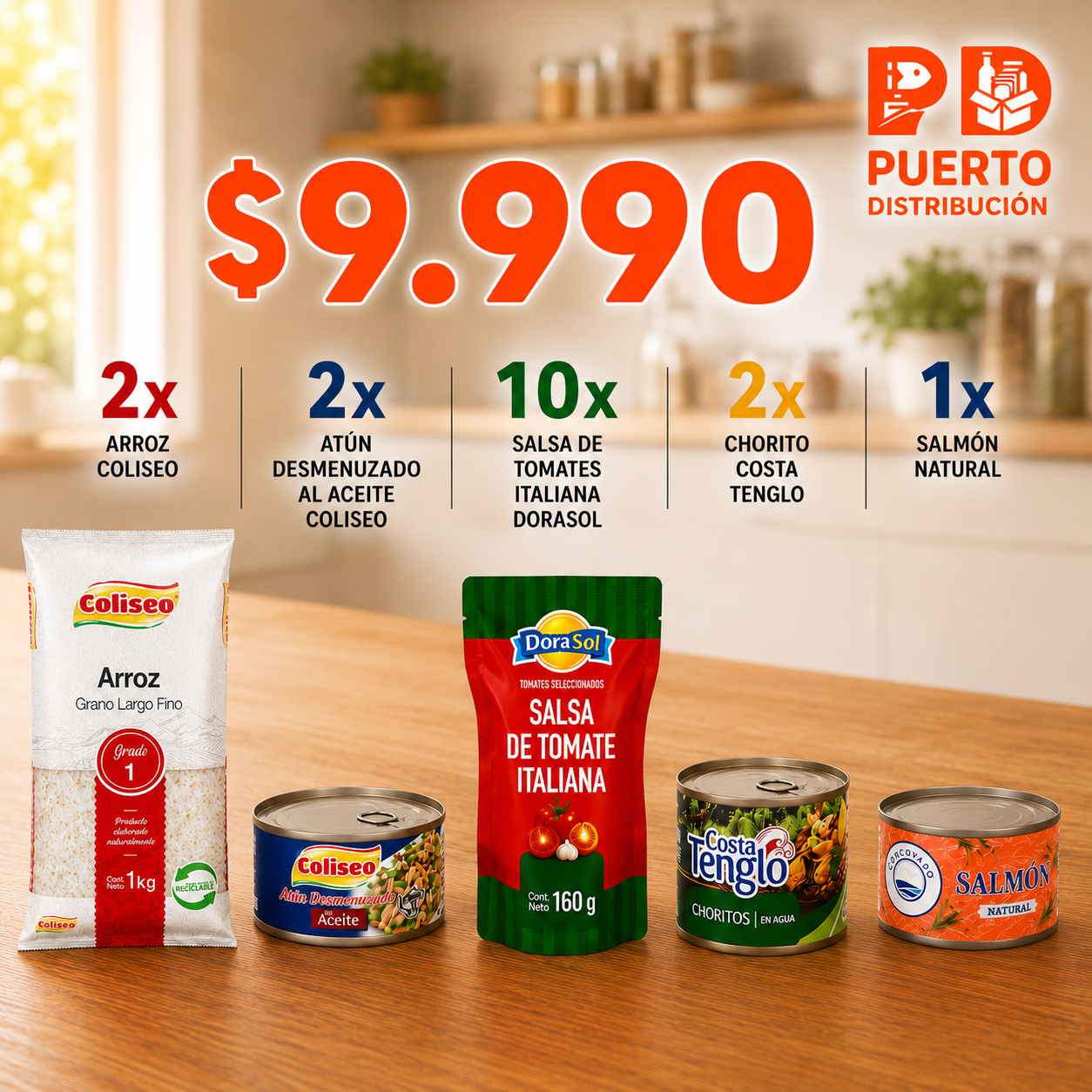 Promo 6 — Arroz + Conservas + Salsas Chica